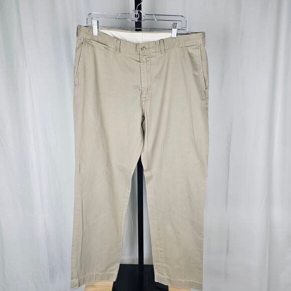 Polo Ralph Lauren Classic Fit Pants 38x32 Beige Khaki Twill Chino - Picture 1 of 5